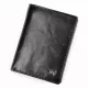  Pánska peňaženka Rovicky RV-7680056-9 čierna z hovädzej kože 9,5 x 12,5 x 2,8 cm