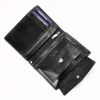  Pánska peňaženka Rovicky RV-7680056-9 čierna z hovädzej kože 9,5 x 12,5 x 2,8 cm