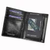 Pánska peňaženka Rovicky RV-7680056-9 čierna z hovädzej kože 9,5 x 12,5 x 2,8 cm