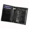  Pánska peňaženka Rovicky RV-7680056-9 čierna z hovädzej kože 9,5 x 12,5 x 2,8 cm