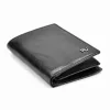  Pánska peňaženka Rovicky RV-7680056-9 čierna z hovädzej kože 9,5 x 12,5 x 2,8 cm