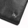  Pánska peňaženka Rovicky RV-7680056-9 čierna z hovädzej kože 9,5 x 12,5 x 2,8 cm