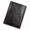  Pánska peňaženka Rovicky RV-7680056-9 čierna z hovädzej kože 9,5 x 12,5 x 2,8 cm