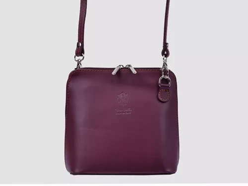 Barberinis 1702 lila női bőr válltáska, oldaltáska 17 x 16 x 8.5 cm