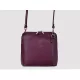 Barberinis 1702 lila női bőr válltáska, oldaltáska 17 x 16 x 8.5 cm