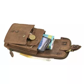  Kožená taška na opasok Greenburry