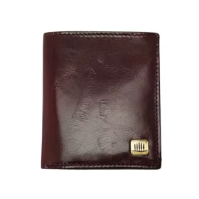    Pánska hnedá kožená peňaženka Giorgio Carelli 10 x 8,5 cm