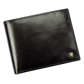    Rovicky N61-RVT RFID čierna pánska kožená peňaženka 12,5 x 9,5 x 2,5 cm