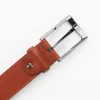 Pánsky opasok z hovädzej kože Pierre Cardin AUT 8048 modrý 3,5 cm