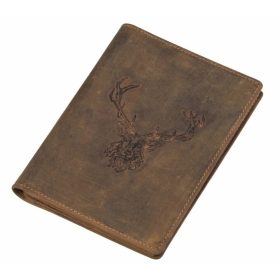  Kožený držiak na pas Greenburry so vzorom jeleňa