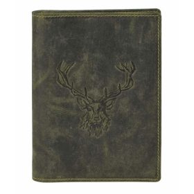  Kožený držiak na pas Greenburry so vzorom jeleňa