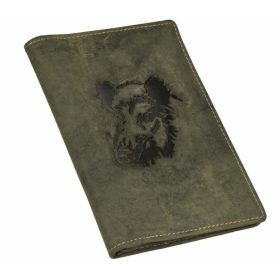  Kožený držiak na pas Greenburry so vzorom diviaka