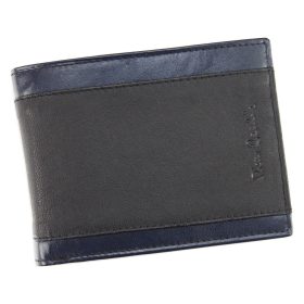    Pierre Cardin TILAK32 8805 čierno-červená pánska kožená peňaženka 12 x 9 cm