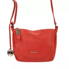   Pierre Cardin FRZ 1721 červená dámska kožená kabelka 26 x 22 x 12 cm