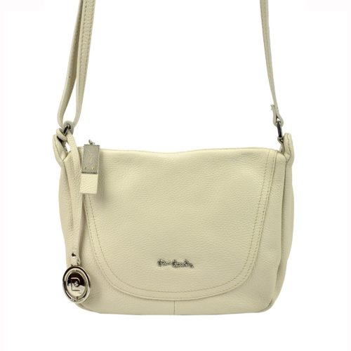  Pierre Cardin FRZ 1721 krémová dámska kožená kabelka 26 x 22 x 12 cm