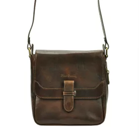    Pierre Cardin 4227 GNC AVANC hnedá pánska kožená kabelka 22 x 22 x 10 cm