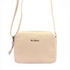  Dámska kožená kabelka cez rameno Pierre Cardin FRZ 1591 pieskovej farby 22 x 16 x 9 cm
