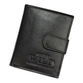    Pánska kožená peňaženka Wild N0036L-SCR čierna 9 x 11 x 2 cm
