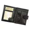 Pánska kožená peňaženka Wild N0036L-SCR čierna 9 x 11 x 2 cm