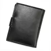  Pánska kožená peňaženka Wild N0036L-SCR čierna 9 x 11 x 2 cm