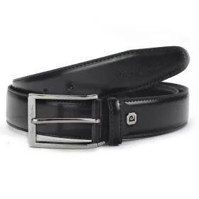    Pánsky opasok Pierre Cardin PSN 8034 ČIERNY z hovädzej kože 3,3 cm