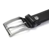  Pánsky opasok Pierre Cardin PSN 8034 ČIERNY z hovädzej kože 3,3 cm
