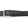  Pánsky opasok Pierre Cardin PSN 8034 ČIERNY z hovädzej kože 3,3 cm