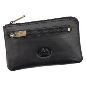    EL FORREST 6030-67 čierny kožený prívesok na kľúče 12 x 7,3 cm