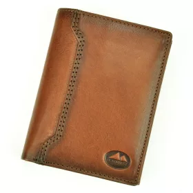    EL FORREST 859-29 RFID hnedá pánska kožená peňaženka 10 x 13 x 2,3 cm