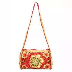    Dámska pletená červená kabelka cez rameno Lookat LK-LG19153 22 x 13 x 13 cm