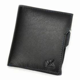    Money Kepper CC 6002 čierno-červená pánska kožená peňaženka 10,2 x 11,5 x 2,5 cm