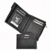  Pánska kožená peňaženka Money Kepper CC 6002 čierna 10,2 x 11,5 x 2,5 cm