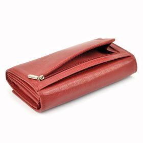    Dámska kožená peňaženka Money Kepper 12132 s RFID červenou farbou 17 x 9,5 x 4 cm