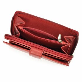    Dámska kožená peňaženka Money Kepper 12140 RFID červená 9,5 x 17 x 4 cm