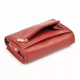   Money Kepper 12145 RFID piros női marhabőr pénztárca 13 x 9 x 4 cm