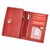 Money Kepper 12145 RFID piros női marhabőr pénztárca 13 x 9 x 4 cm