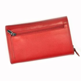    Andrea RO 13 čierno-červená dámska kožená peňaženka 15,7 x 9,5 x 4 cm