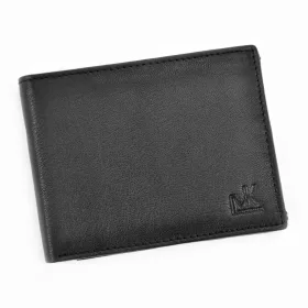    Money Kepper CC 5600 čierna pánska kožená peňaženka 12,8 x 9,5 x 2,2 cm