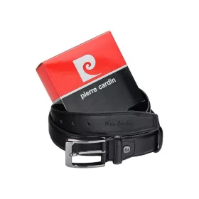    Pierre Cardin 5011 ROB01 čierny pánsky opasok z hovädzej kože 115 x 3,5 cm
