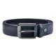 Opasok z hovädzej kože Pierre Cardin GF 8004 modrý 3,5 cm