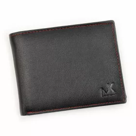    Money Kepper CC 5600 čierno-červená pánska kožená peňaženka 12,8 x 9,5 x 2,2 cm