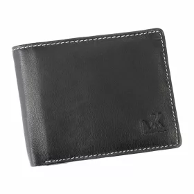   Money Kepper CC 5130 čierno-červená pánska kožená peňaženka 11 x 9 x 2,2 cm