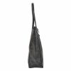  Dámska kožená kabelka cez rameno Patrizia 419-013-02 MET striebornej farby, nákupná taška 37 x 38 x 13 cm