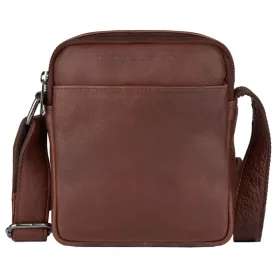  Malá pánska hnedá bočná taška z kože Giorgio Carelli
