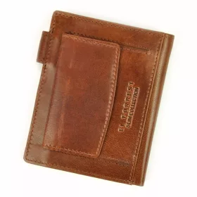    EL FORREST 543-26 RFID hnedá pánska kožená peňaženka 9,5 x 11 x 2,5 cm