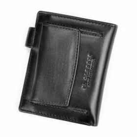    EL FORREST 543-67 RFID čierna pánska kožená peňaženka 9,5 x 11 x 2,5 cm