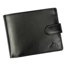  EL FORREST 545-67 RFID čierna pánska kožená peňaženka 12,5 x 9,5 x 2,8 cm