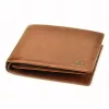  Pánska peňaženka z hovädzej kože EL FORREST 545/A-26 s RFID ochranou, hnedá, 12,5 x 10 x 2,5 cm