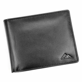    EL FORREST 545/A-67 RFID čierna pánska kožená peňaženka 12,5 x 10 x 2,5 cm