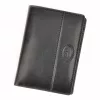 Pánska peňaženka EL FORREST 914-61 s RFID čipom, čierna, z hovädzej kože, 9 x 12,5 x 2,5 cm
